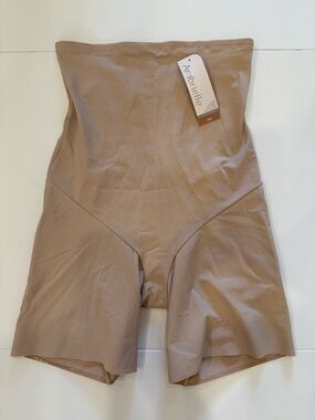 Ambrielle XXL Nude High Waist Thigh Slimmer Shapewear Shorts NWT